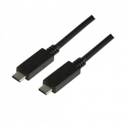 LogiLink CU0128 USB-kaabel 0,5 m USB 3.2 Gen 2 (3.1 Gen 2) USB C Must