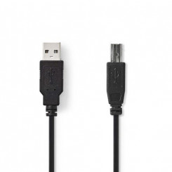 Nedis CCGB60100BK30 USB-кабель 2 м USB 2.0 USB A USB B Черный