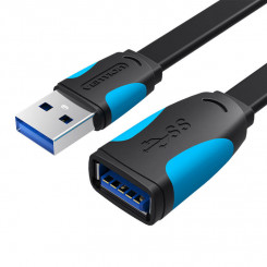 Lame USB 3.0 pikendusventioon VAS-A13-B200 2m Must