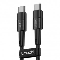 Кабель USB-C на USB-C Tooki TXCTT2-YS03, 1м, FC 60Вт (черный)