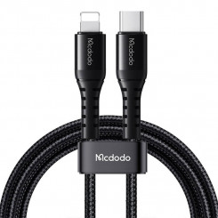 Кабель USB-C к молнии Mcdodo CA-5631, 36Вт, 1м (черный)