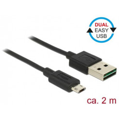 DeLOCK 83850 USB cable 2 m USB 2.0 USB A Micro-USB B Black