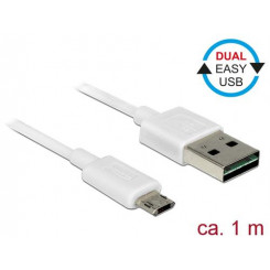 DeLOCK 84807 USB cable 1 m USB 2.0 USB A Micro-USB B White