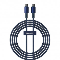 Baseus Tungsten Glod USB-C to USB-C cable, 100W, 2m (blue)