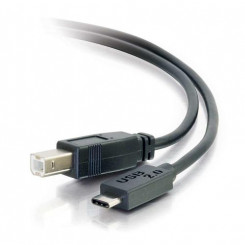 C2G 6ft, USB 2.0 Type C, USB B USB cable 1.8288 m USB C Black