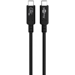 Goobay 61718 USB-кабель 2 м USB4 Gen 2x2 USB C Черный