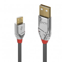 Кабель Lindy USB 2.0 Type A — Micro-B, 0,5 м, линия Cromo