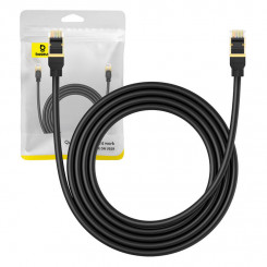 Сетевой кабель Cat.8 Baseus Ethernet RJ45, 40 Гбит/с, 2 м (черный)