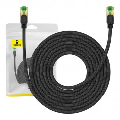Сетевой кабель в оплетке Cat.8 Baseus Ethernet RJ45, 40 Гбит/с, 8 м (черный)