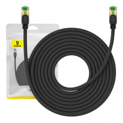 Сетевой кабель в оплетке Cat.8 Baseus Ethernet RJ45, 40 Гбит/с, 10 м (черный)