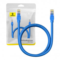 Круглый кабель Baseus Ethernet RJ45, кат.6, 1 м (синий)