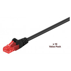 Сетевой кабель MicroConnect CAT6 U/UTP, 5 м, черный VALUEPACK (10 шт.)