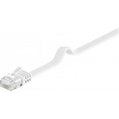 Плоский сетевой кабель MicroConnect CAT6 U/UTP, 7 м, белый