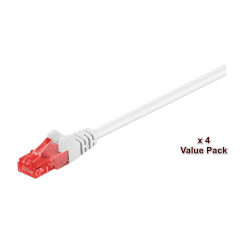 Сетевой кабель MicroConnect CAT6 U/UTP, 20 м, белый VALUEPACK (4 шт.)