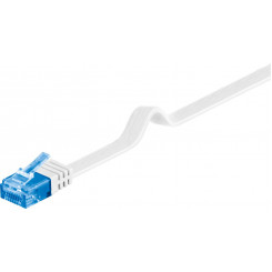 ПЛОСКИЙ сетевой кабель MicroConnect CAT6a U/UTP, 2 м, белый
