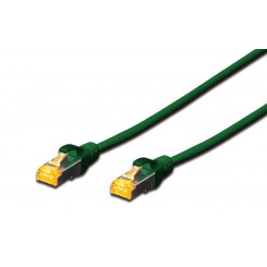 MicroConnect CAT6a S/FTP võrgukaabel 0,5 m, roheline ja Snagless