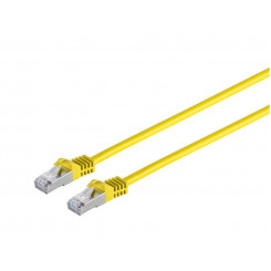 MicroConnect RJ45 Patch Cord S/FTP w. CAT 7 raw cable, 0.25m, Yellow