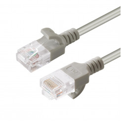 Сетевой кабель MicroConnect CAT6a U/UTP SLIM, 1 м, серый