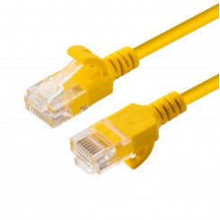 Сетевой кабель MicroConnect CAT6a U/UTP SLIM, 10 м, желтый