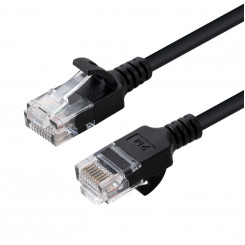 MicroConnect CAT6a U/UTP SLIM Network Cable 0.25m, Black