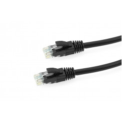 Сетевой кабель MicroConnect CAT6 U/UTP, 2 м, черный, без зацепов