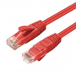 MicroConnect CAT6A UTP võrgukaabel 0,25 m, punane