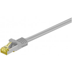 Патч-корд MicroConnect RJ45 S/FTP с. Необработанный кабель CAT 7, 25 м, серый
