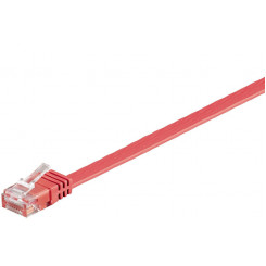 MicroConnect CAT6 U/UTP FLAT Network Cable 1m, Red
