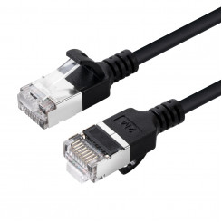 MicroConnect CAT6A U-FTP Slim, LSZH, 2m võrgukaabel, must