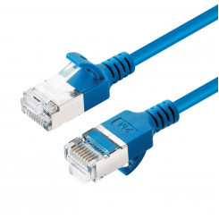 MicroConnect CAT6A U-FTP Slim, LSZH, 0,25 m võrgukaabel, sinine