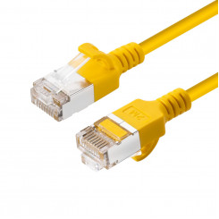 MicroConnect CAT6A U-FTP Slim, LSZH, 0,25 m võrgukaabel, kollane