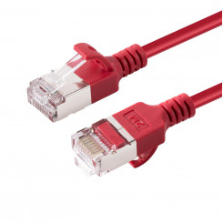 MicroConnect CAT6A U-FTP Slim, LSZH, 0,25 m võrgukaabel, punane