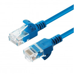 MicroConnect CAT6a U/UTP SLIM Network Cable 0.2m, Blue