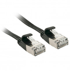 Сетевой кабель Lindy, черный, 0,3 м, Cat6A U/Ftp (Stp)