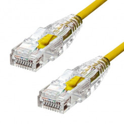 ProXtend Ultra Slim CAT6A U/UTP CU LSZH Etherneti kaabel, kollane 1 m