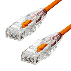 ProXtend Ultra Slim CAT6A U/UTP CU LSZH Ethernet Cable Orange 1.5m