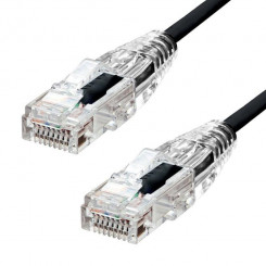 ProXtend Ultra Slim CAT6 U/UTP CU LSZH Etherneti kaabel must 5m