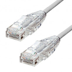 Ethernet-кабель ProXtend Ultra Slim CAT6A U/UTP CU LSZH, серый, 2 м