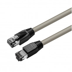 MicroConnect CAT8.1 S/FTP, 0,25 м, серый экранированный сетевой кабель LSZH, AWG 24