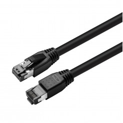 MicroConnect CAT8.1 S/FTP, 0,25 м, черный экранированный сетевой кабель LSZH, AWG 24