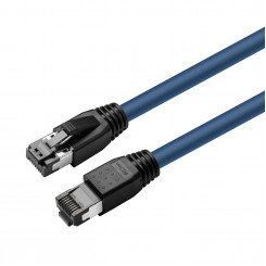 MicroConnect CAT8.1 S/FTP, 0,25 м, синий экранированный сетевой кабель LSZH, AWG 24