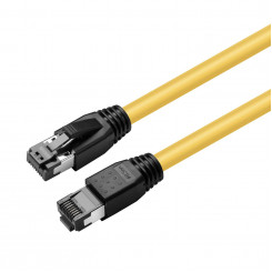 MicroConnect CAT8.1 S/FTP, желтый экранированный сетевой кабель LSZH, 1 м, AWG 24
