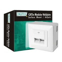 DIGITUS CAT 5e wall outlet shielded 2x