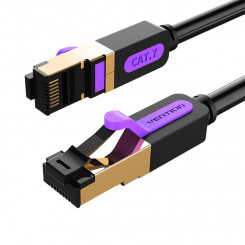 Сетевой кабель CAT7 SFTP Vention ICDBG RJ45 Ethernet 10 Гбит/с 1,5 м Черный