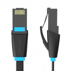 Плоский сетевой кабель CAT6 UTP Vention IBJBK RJ45 Ethernet 1000Мбит/с 8м Черный
