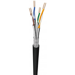MicroConnect S / FTP CAT7, AWG 23 / 1, Black, 100m