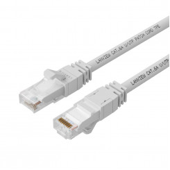 Lanview Network Cable CAT6A UTP 0,5m White LSZH, HIGH-FLEX, SMartClick