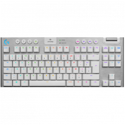 Беспроводная механическая игровая клавиатура LOGITECH G915 TKL LIGHTSPEED — БЕЛАЯ — NORDIC — ТАКТИЛЕ