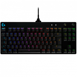 LOGITECH G PRO TKL Corded Mechanical Gaming Keyboard - BLACK - US INT'L - USB - CLICKY