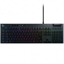 Проводная механическая игровая клавиатура LOGITECH G815 с подсветкой LIGHTSYNC — CARBON — INT'L США — TACTILE